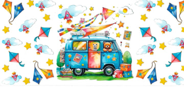 BEAR VAN DOUBLE SIDED • UV DTF Wrap