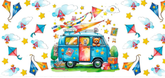 BEAR VAN DOUBLE SIDED • UV DTF Wrap