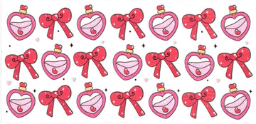 BOW & HEART PERFUME BOTTLES  • UV DTF Wrap