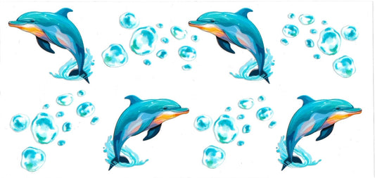 DOLPHINS • UV DTF Wrap