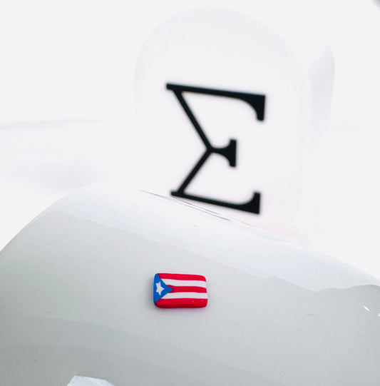Puerto Rico Flag Polymer Clay Slices