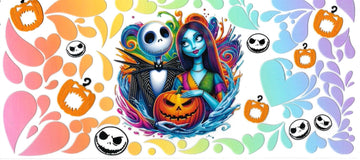 Jack & Sally • DOUBLE SIDE UV DTF Wrap