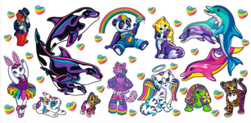 Lisa Frank animals • (DOUBLE SIDE) • UV DTF Wrap