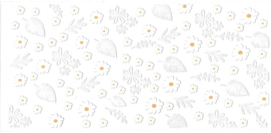MINI WHITE FLOWERS • UV DTF Wrap