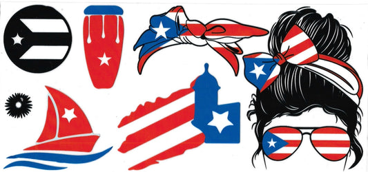 Puerto Rico • (DOUBLE SIDE) • UV DTF Wrap