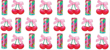CHERRIES DRINK • DOUBLE SIDE UV DTF Wrap