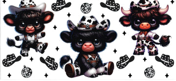 BABY COW Black & white (DOUBLE SIDE) • UV DTF Wrap