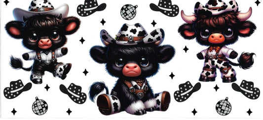 BABY COW Black & white (DOUBLE SIDE) • UV DTF Wrap