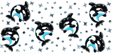 Orca Whale (DOUBLE SIDE) • UV DTF Wrap