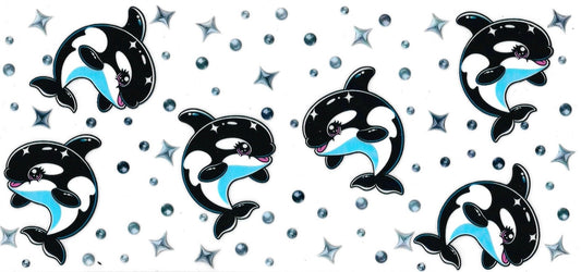 Orca Whale (DOUBLE SIDE) • UV DTF Wrap