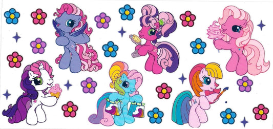 Rainbow pony • (DOUBLE SIDE) • UV DTF Wrap