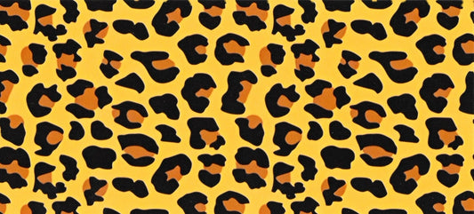 ANIMAL PRINT BLACK, GOLD, BROWN • UV DTF Wrap
