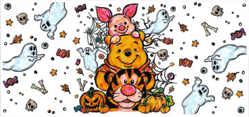 Bear, tigger, piggy & ghost • (DOUBLE SIDE) • UV DTF Wrap