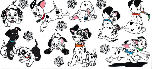Puppy Dogs black and white  (DOUBLE SIDE) • UV DTF Wrap
