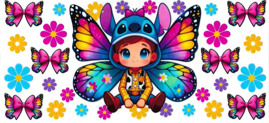 BUTTERFLY COWBOY • UV DTF Wrap