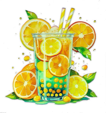 LEMONADE • UV DTF DECAL HOLOGRAPHIC