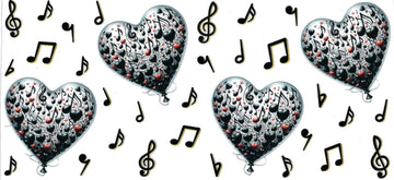 Hearts & Music notes (DOUBLE SIDE) • UV DTF Wrap