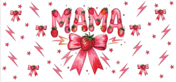 MAMA strawberries • UV DTF Wrap