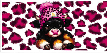 BABY COW BLACK & Pink • UV DTF Wrap