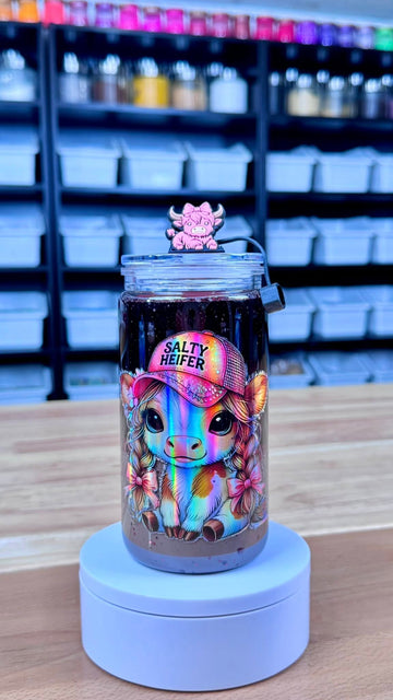 COFFEE DUO LAVA • Artistic Snow Globe Tumbler 16oz