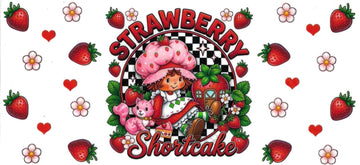 Strawberry girl (DOUBLE SIDE) • UV DTF Wrap