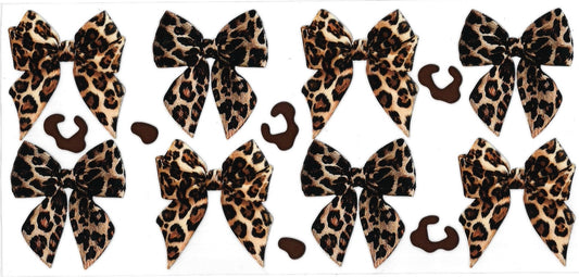 Animal Print Bows • DOUBLE SIDE • UV DTF Wrap