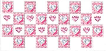 DIAMONDS HEARTS • UV DTF Wrap