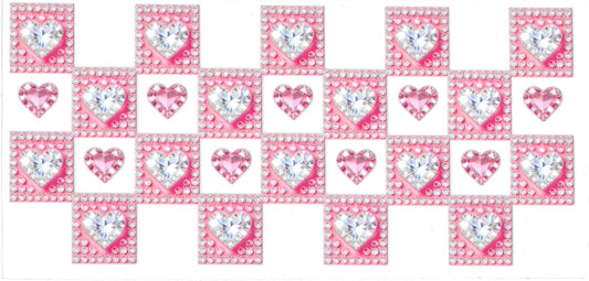 DIAMONDS HEARTS • UV DTF Wrap