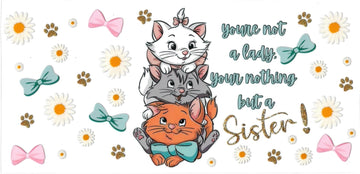 You’re not a lady, you’re nothing but a sister (DOUBLE SIDE) • UV DTF Wrap