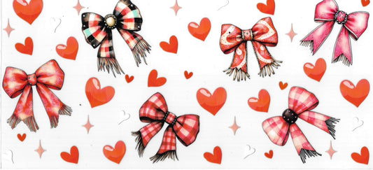 HEART & BOWS • UV DTF Wrap