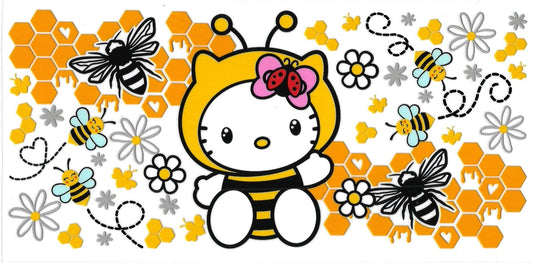 Bee kitty (DOUBLE SIDE) • UV DTF Wrap