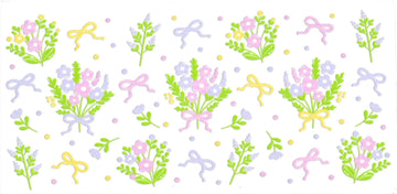 PASTEL COLOR FLOWERS • UV DTF Wrap