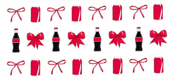 SODA with red bow • UV DTF Wrap