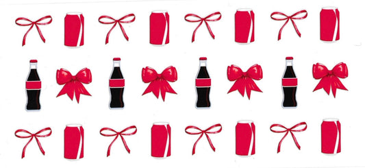 SODA with red bow • UV DTF Wrap