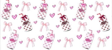 PEPPER DRINK & PINK BOW • UV DTF Wrap