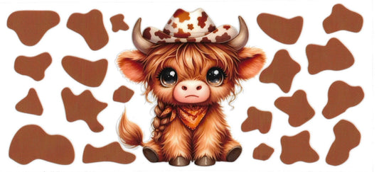 COW WESTERN • UV DTF Wrap