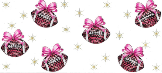 Football & Bow • DOUBLE SIDE • UV DTF Wrap