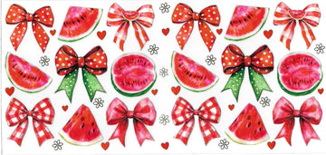 WATERMELON & BOW • UV DTF Wrap