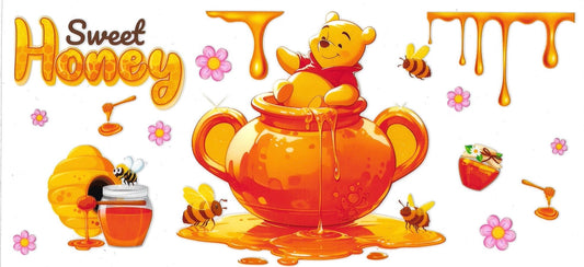 SWEET HONEY BEAR • UV DTF Wrap