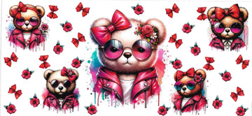 PINK BEARS • UV DTF Wrap