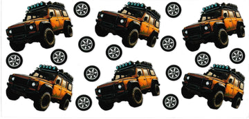 YELLOW JEEP • UV DTF Wrap