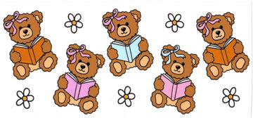 BEARS BOOKS & DAISIES • UV DTF WRAP