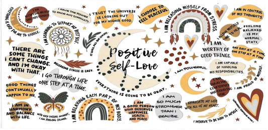 POSITIVE SELF-LOVE • UV DTF Wrap