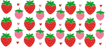 STRAWBERRIES • DOUBLE SIDE UV DTF Wrap