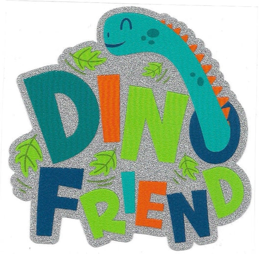 DINO FRIEND • UV DTF DECAL