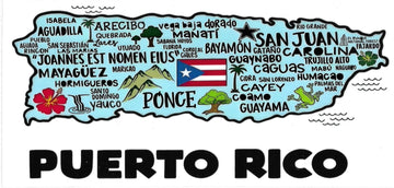 PUERTO RICO MAP • UV DTF Wrap