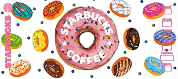 Donuts • DOUBLE SIDE • UV DTF Wrap