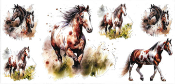 HORSES • UV DTF Wrap