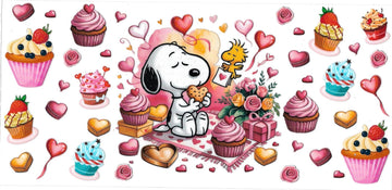 Snoopy with cupcakes (DOUBLE SIDE) • UV DTF Wrap