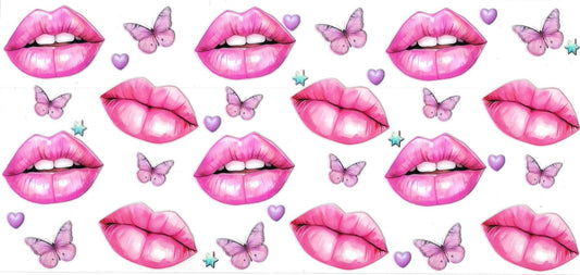 PINK LIBS • DOUBLE SIDE UV DTF Wrap
